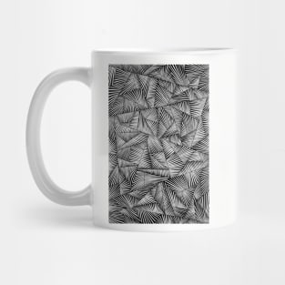 Black and White Line Pattern Mug